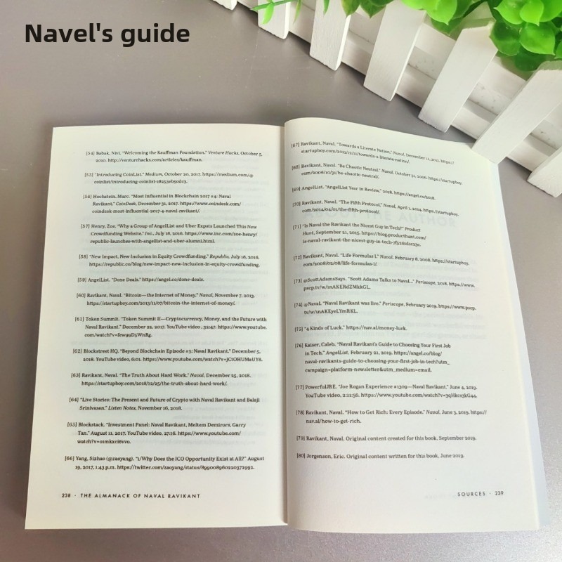 The Almanack of Naval Ravikant: A Guid To Wealth And Happiness หนังสือภาษาอังกฤษ หนังสือปกอ่อน ไม่มีblia libro นวนิยาย