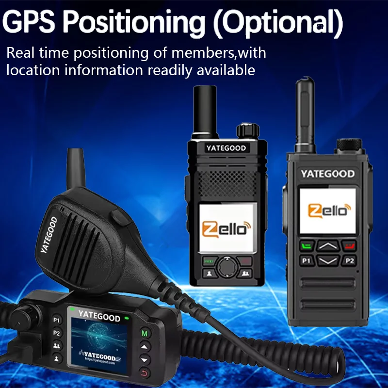 YATEGOOD G288 Zello POC wireless remote control walkie talkie SIMcard 4G 3G Android Bluetooth mobile phone PTT Wifi GPS global 8