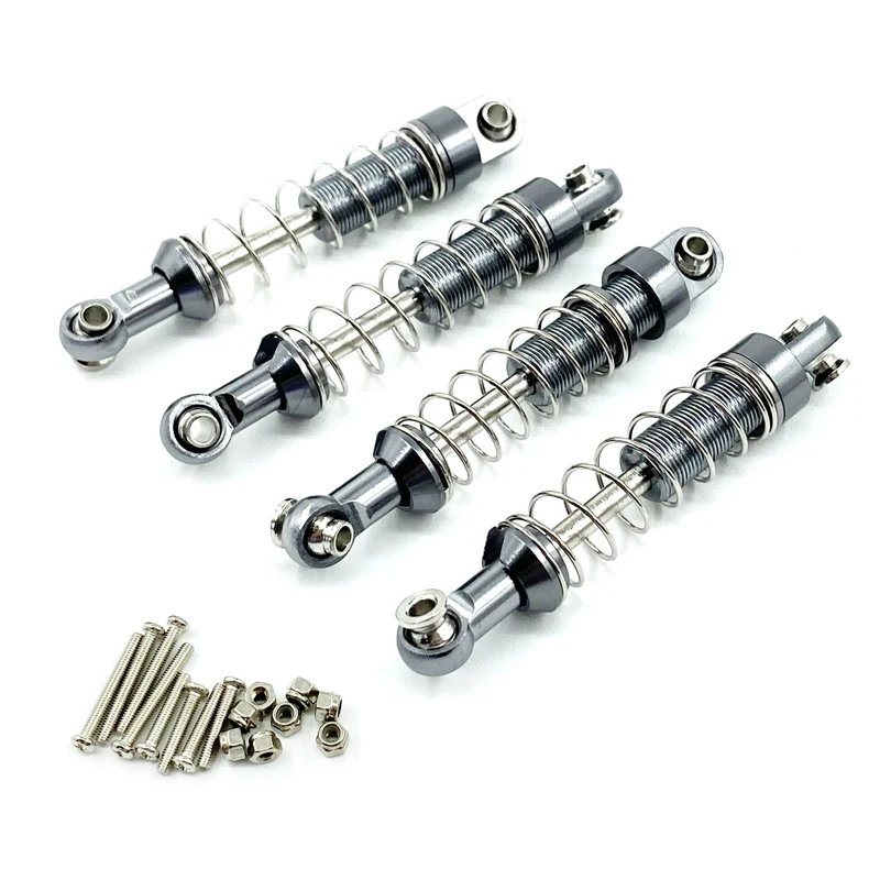 WPL C14 C24 MN D90 D91 D96 D99 D99S MN90 MN98 MN99S 4pcs โลหะโช้คอัพ Damper RC รถอัพเกรดอะไหล่อุปกรณ์เสริม