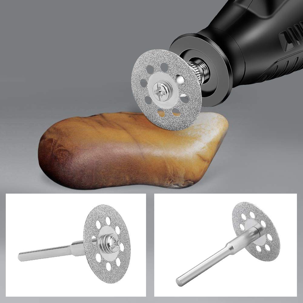 Diamant schneid scheiben räder Kreissäge blatt abschaltung Rotations werkzeugs cheibe Mini-Bohrdorn Holz Stein Kunststoff Glas scharfer Cutter