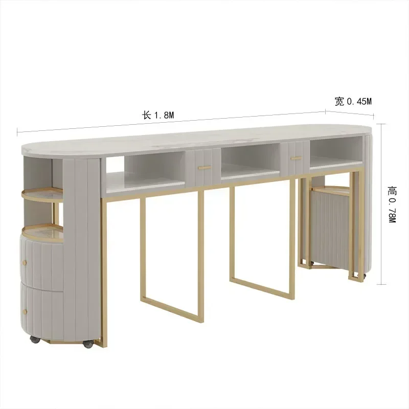 Mesa de manicure profissional, mesa para unhas, equipamento de beleza, coletor de poeira, móveis profissionais