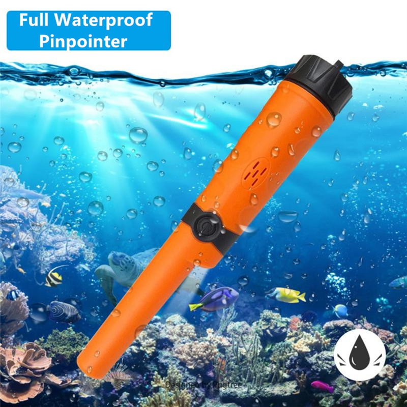 Haste de posicionamento totalmente à prova d'água, detector de metal completo com luz led, 10 metros de posicionamento subaquático totalmente à prova d'água