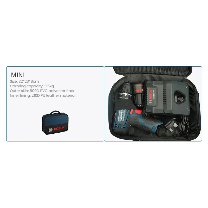 Global Brand BOSCH Tools Bag Wear-Resistant Waterproof Canvas Tools Suitcase Large Capacity Multipurpose Hand Bag