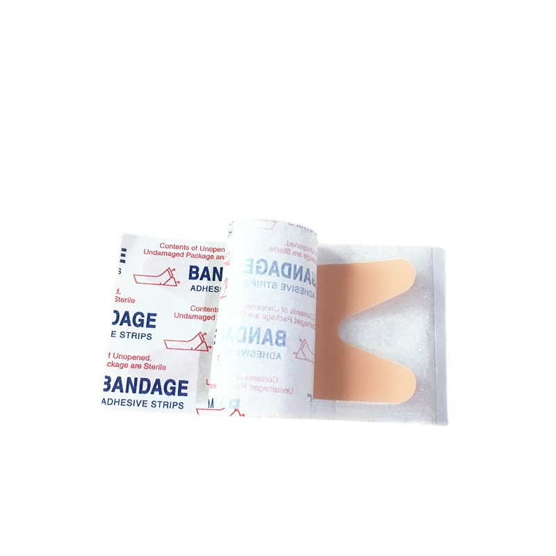 50 teile/satz H Form Fingertip Pflaster Haut Farbe Wunde Dressing Pflaster Spezielle-förmigen Patch Klebe Bandagen Woundplast Streifen