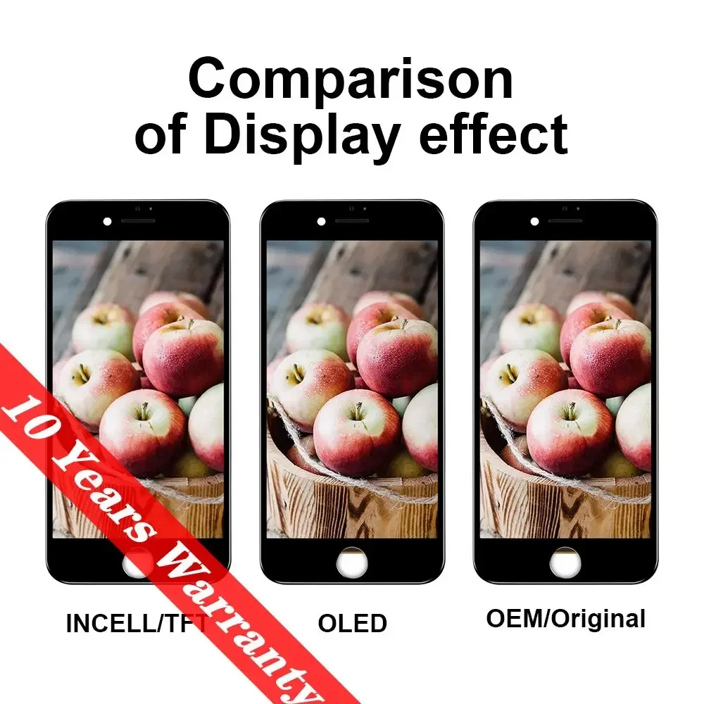 PINZHNEG คุณภาพสูงหน้าจอ LCD OEM สําหรับ iPhone SE 2020 8 PLUS 6 6S 7 Plus จอแสดงผล Incell เปลี่ยนหน้าจอรับประกัน 10 ปี