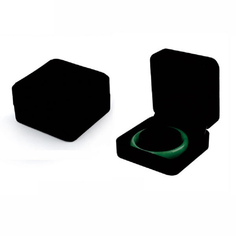 กํามะหยี่สีดําเต็มรูปแบบกล่องเครื่องประดับแหวนต่างหูผู้ถือสร้อยข้อมือกล่องจี้สร้อยคอOrganizerกล่องเก็บเครื่องประดับของขวัญกล่อง