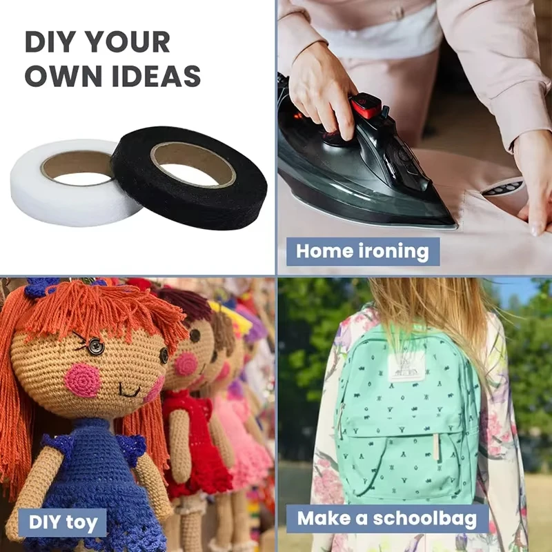 24M Broek Zoom Tape Zelfklevende Rand Verkort Plakken Tape DIY Gereedschap voor Jean Kleding Lengte Verkort Huishoudelijke naaien Accessoires