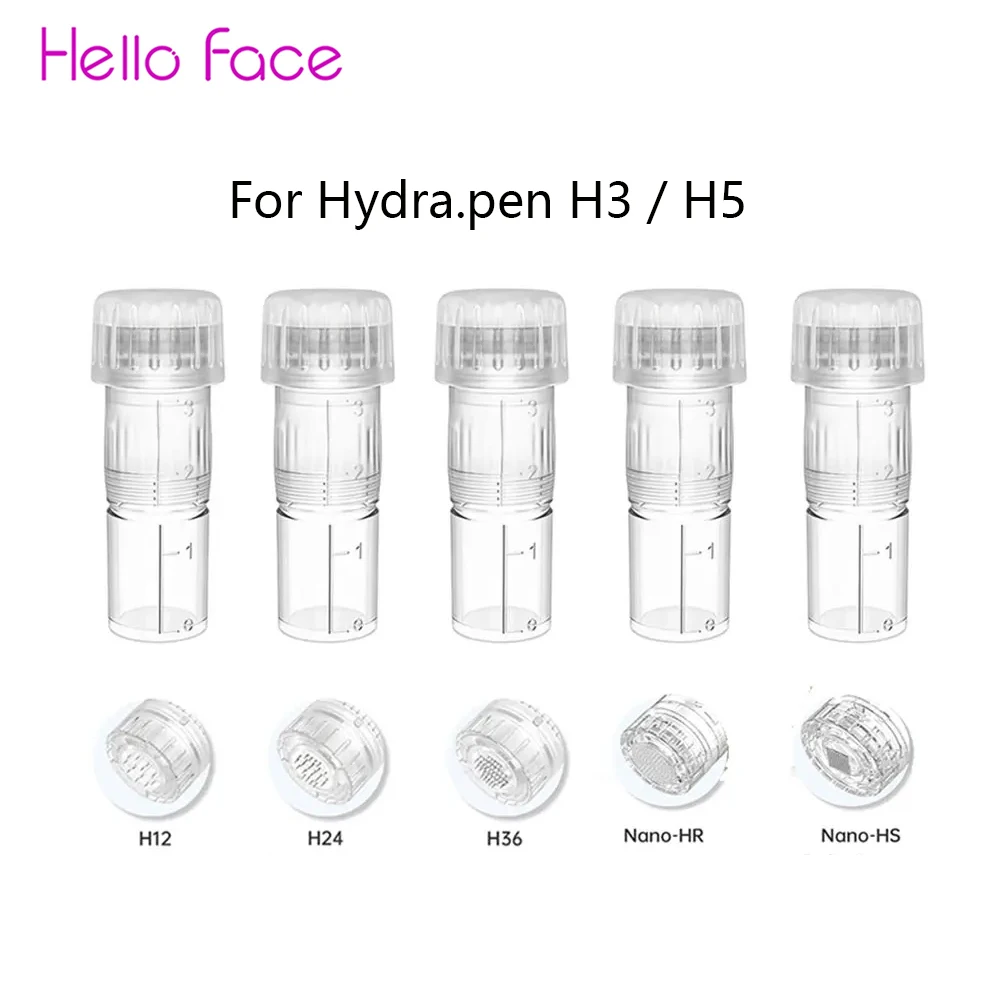 Hello Face ダーマペン H3 /H5 針カートリッジ 12 ピン 24 ピン 36 ピン Nano-HR シリコンチップ Nano チップ Hydra ペンデバイス用