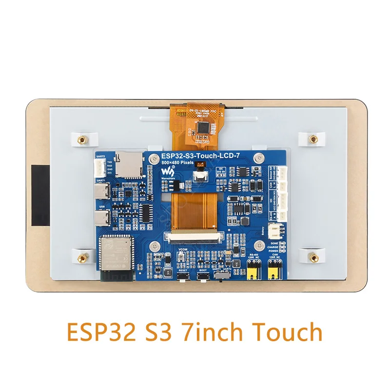Pantalla LCD de 7 pulgadas ESP32-S3 pantalla táctil 800 × 480 WiFi Bluetooth puede Sensor RS485 esp32 s3 7 pulgadas GUI LVGL HMI