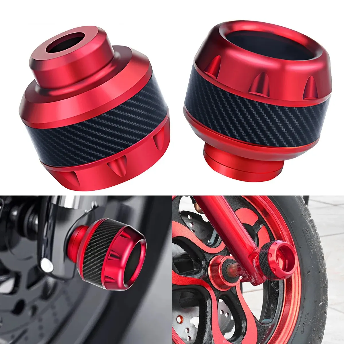 Universele motorfiets anti-val cup aluminium motorfiets voorvork cover anti-collision wielbeschermer gemodificeerde accessoire