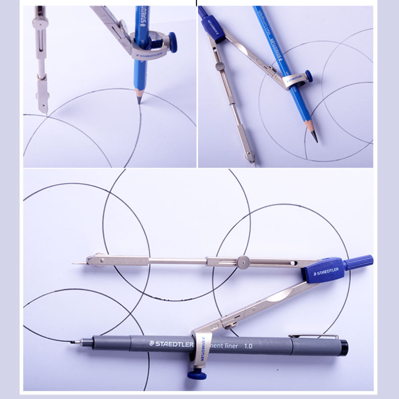 Germania STAEDTLER 551 552 554 CRRC Compass Precision Quick Professional Circle Drawing Engineering Escolar Compa Scolaire Tools