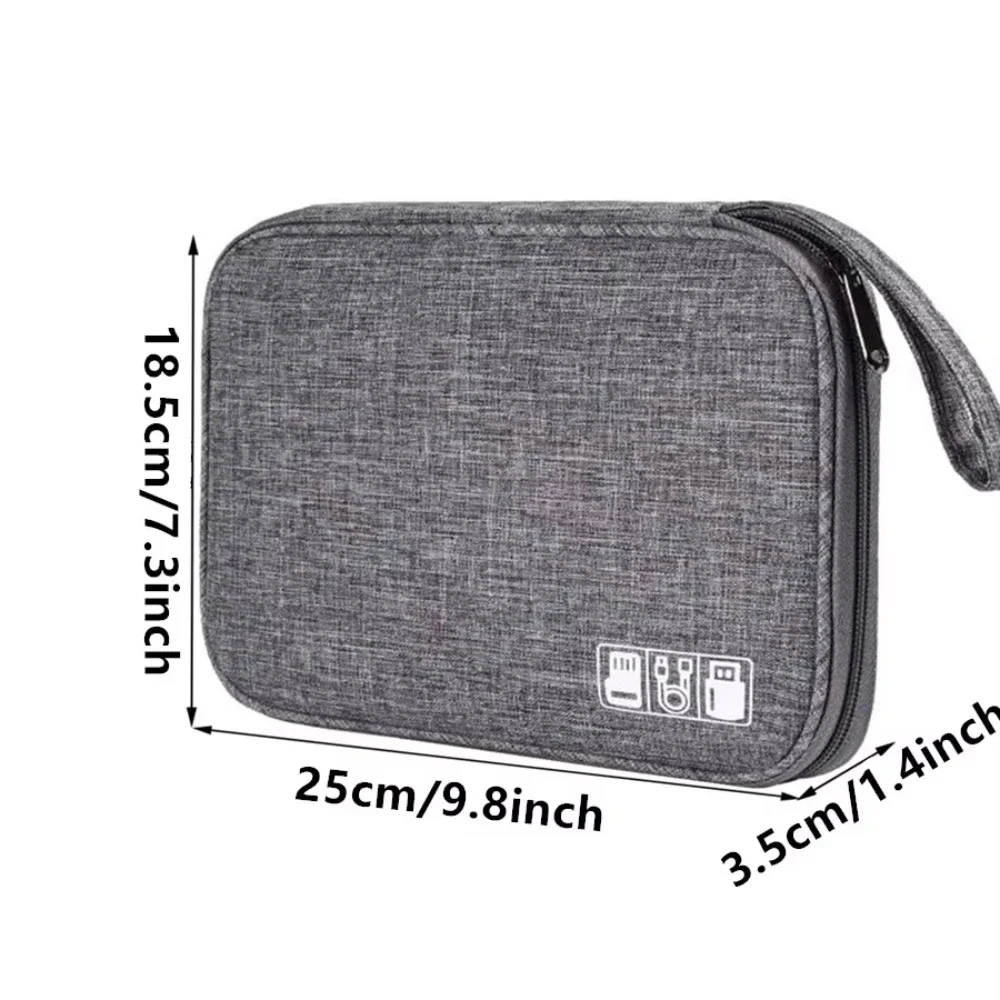 NNBILI Borse portaoggetti per cavi Kit sistema Custodia Caricatore USB Telefono dati Auricolare Penna a filo Accumulatori e caricabatterie di riserva Dispositivi gadget digitali