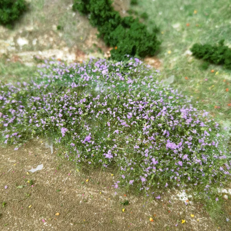 Mesh Filamentous shurb Flower Model Vegetation Leaf Powder Fine Particle Train Army Sand Table Model Scene Making Diy Material