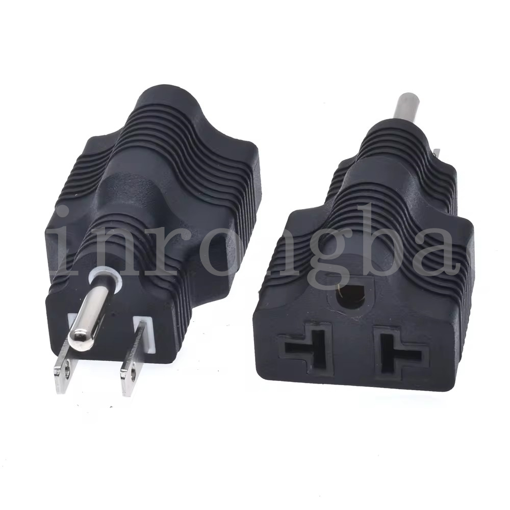 5-15P to 6-20P, 4 in 1 AC Power Adapter 15A to 20A power plug converter nema 5-15p to nema 5-15/20r plug adapter 5-15P to 6-15P
