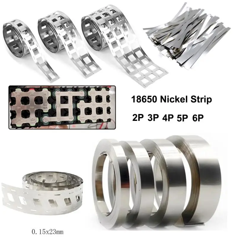 10–1 Meter 18650 Li-Ionen-Akku, Nickelblechplatte, 1–6 P, Nickelstahl-Gürtelstreifen-Anschluss, Punktschweißmaschine, Batterieschweißgeräte
