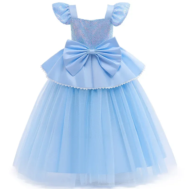 Assepoester Belle Kostuum voor Meisjes Halloween Vermomming Cosplay Rapunzel Prinses Jurk Baby Kerst Verjaardagsfeestje Kinderkleding