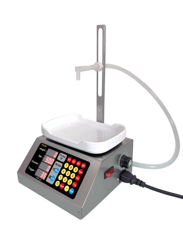 CSY-3200 Weighing Automatic Quantitative Liquid Filling Machine, Red wine, soy sauce, potion, cosmetic lotion liquid filling