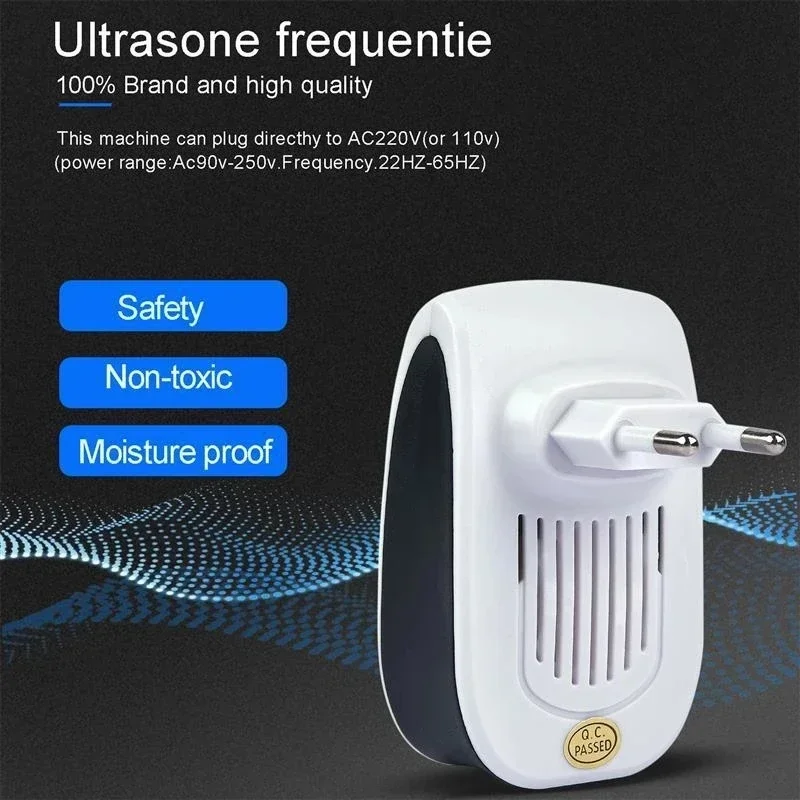 Elettronico ultrasuoni elettromagnetico zanzara anti mouse repelente de insetos rato barata repelente de pragas doméstico