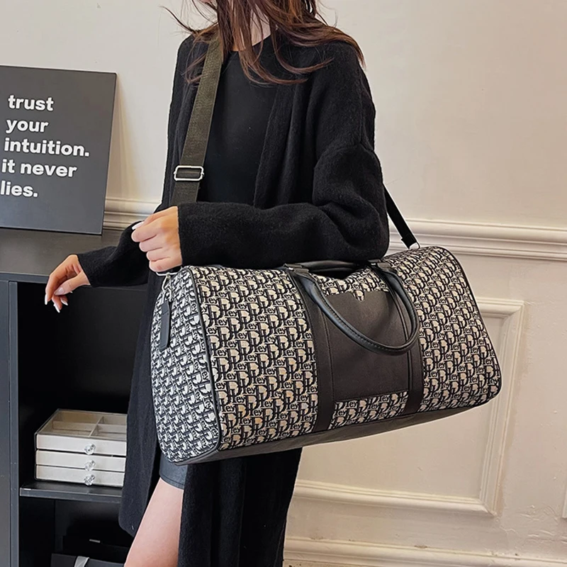 กระเป๋าเดินทางสตรี Totes กระเป๋ายิม Duffle กีฬาฟิตเนสธุรกิจ Casual กระเป๋าเดินทางผ้าใบกระเป๋าถือไหล่กลางแจ้งกระเป๋าวันหยุดสุดสัปดาห์