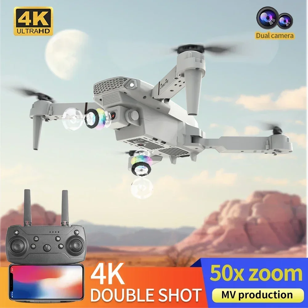 E88 Mini Dron Kamera 4K HD WiFi FPV Składany Quadcopter dla Dzieci Dorosłych Prezent Zabawka Samolot RC