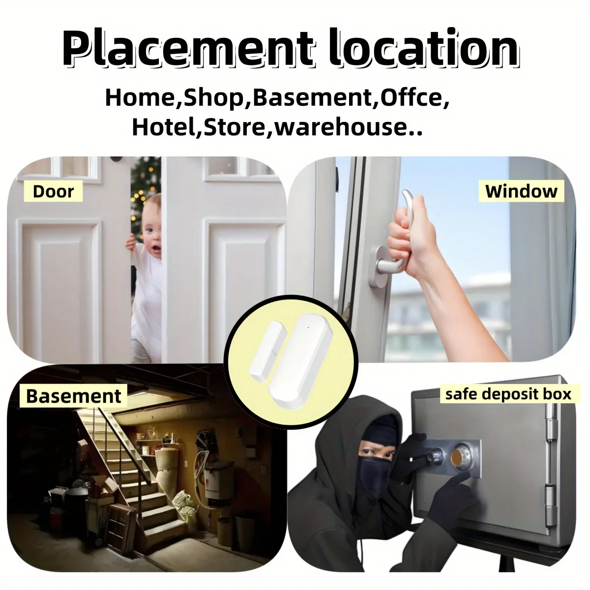Tuya Zigbee/WiFi Smart Tür Fenster Sensor Drahtlose Öffnen Schließen Detektor Home Security Alarm Sprachsteuerung Alexa Google Assistent
