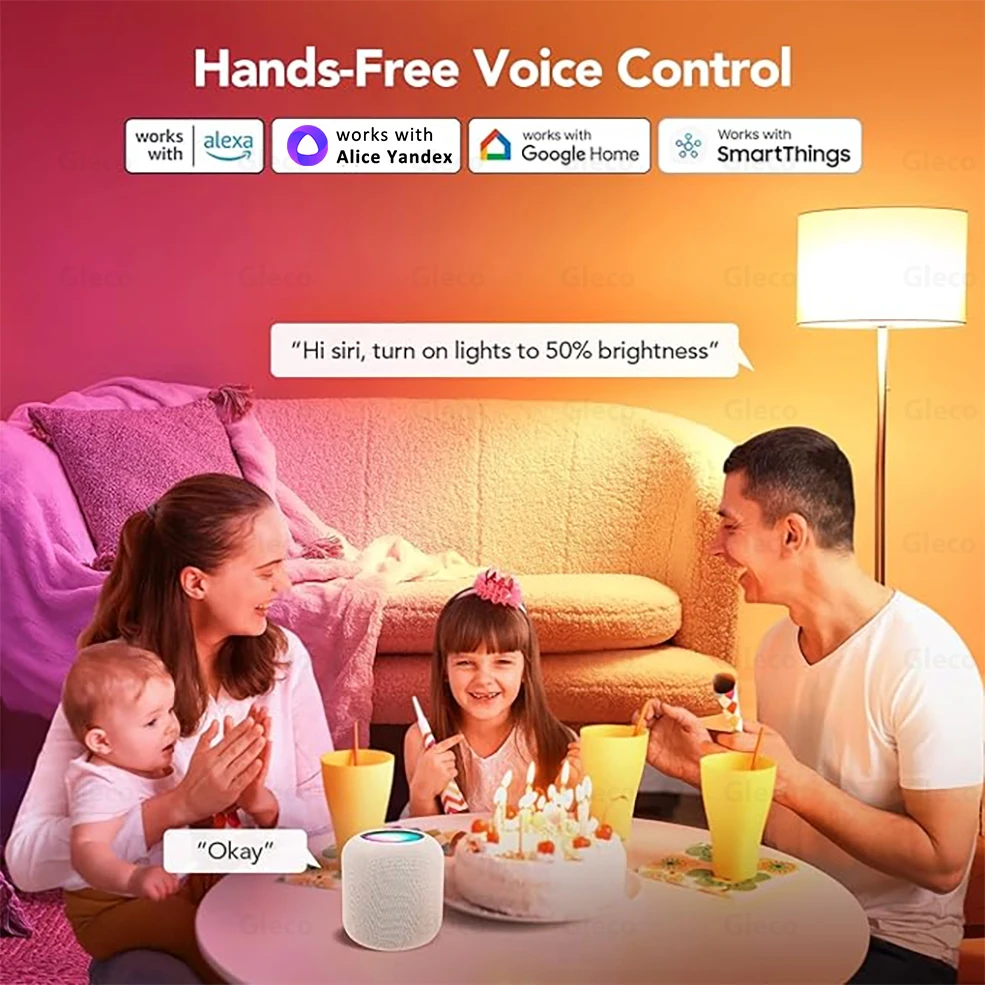 Bombilla LED inteligente E14 WiFi /Zigbee, lámpara de vela LED regulable RGBCW para aplicación Ewelink Alexa Google Home Yandex Alice Smartthings