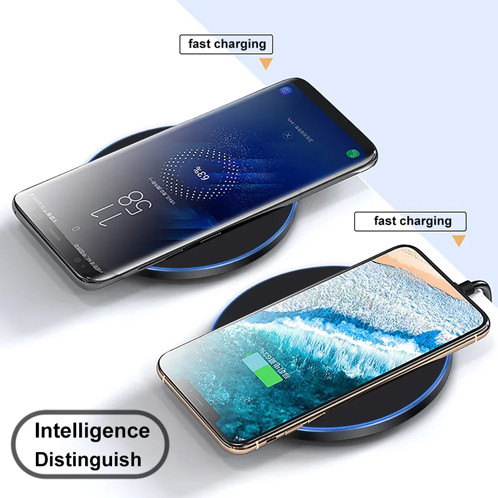 무선 충전기 USB C 고속 충전 패드 스테이션 빠른 충전 QC 3.0 iPhone 14 13 12 11 XS XR X 8 Samsung S22 S21 S20 S9
