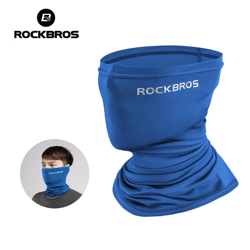 ROCKBROS летний шарф для лица защита шеи от солнца шелковые головные уборы для езды на мотоцикле скутере MTB дорожной езды на велосипеде маска дышащая бандана
