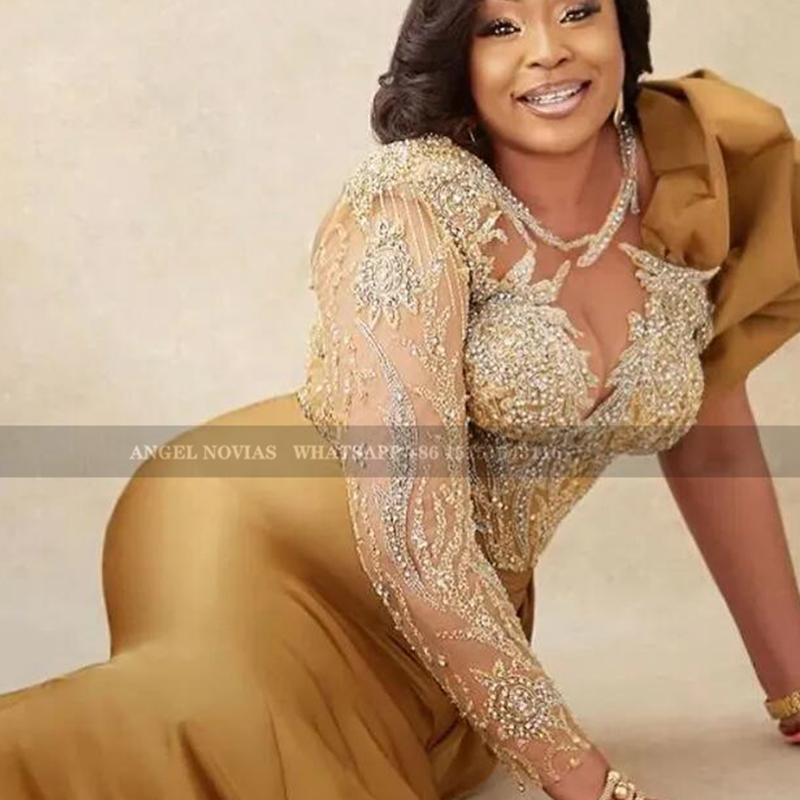 Aangepaste lange zeemeermin bruidsmeisjesjurk met split avond prom formeel feest verjaardag beroemdheid moeder van bruidegom toga's jurk