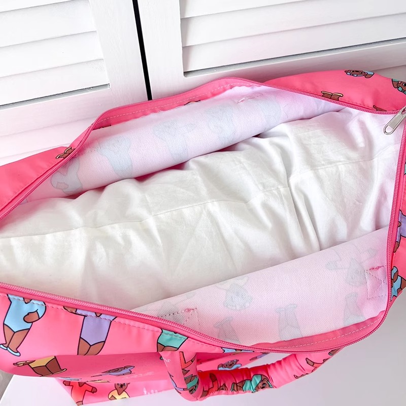 Bolsa de viagem infantil de ande capacidade, bolsa de armazenamento de roupas para berçário, bolsa portátil com estampa de ...