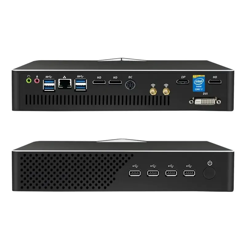 I-ntel Core I9-10900Fmini Pc 10 núcleos Max 64GB RAM DDR4 Pequeno Host 4USB3.0 Process de execução de alta velocidade Computador de mesa para jogos