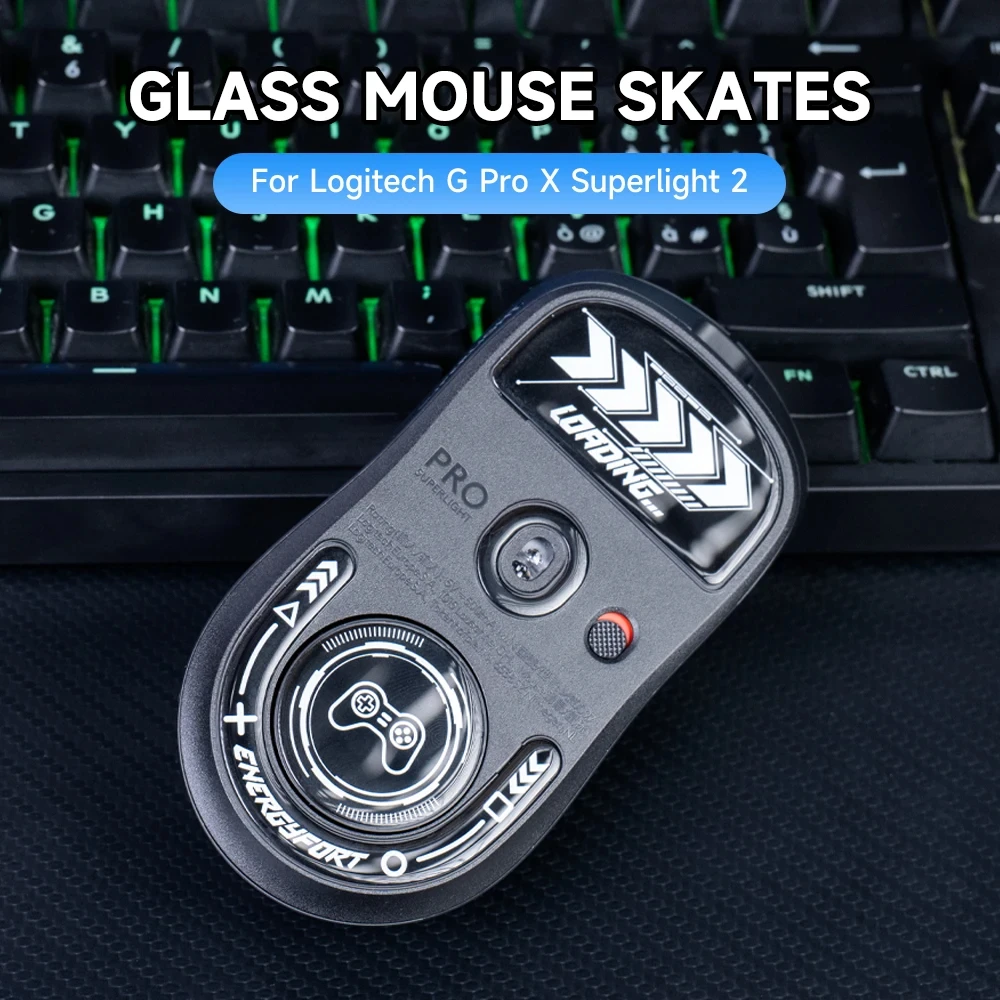 Mausfüße, Skates, ultrastarkes, makelloses Glas, superschnelle, glatte, langlebige Sohle für Logitech G Pro X Superlight 2-Gaming-Maus