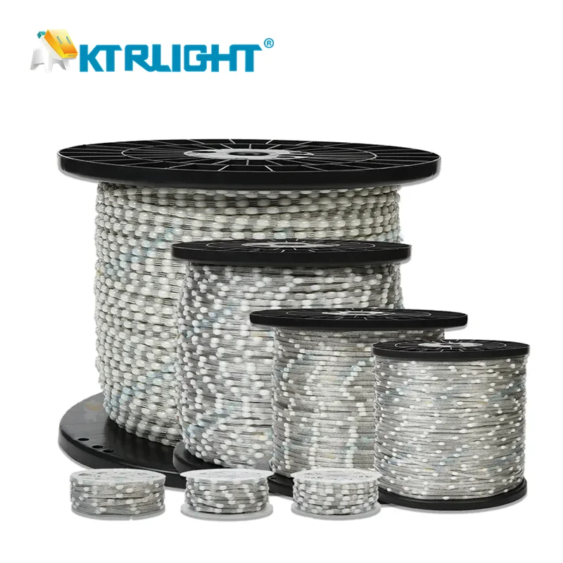 5V 12V WS2811 cable transparente 3PIN semilla Pixel cadena de luces luces de Navidad para exteriores RGB direccionable individualmente luz de hadas