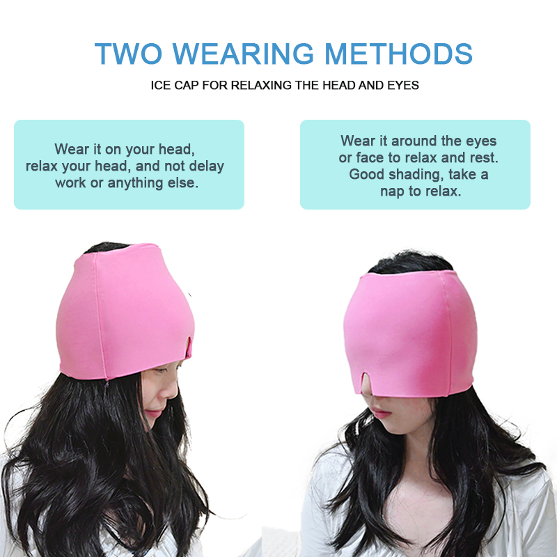Ice Cap Hat headache hat Gel Hot Cold Ice Cap For Ice Hat Eye Mask Stress Pressure