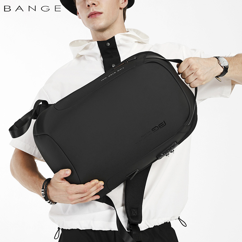 Mochilas Bange para hombre, mochilas para ordenador portátil de 15,6 pulgadas, mochila de viaje impermeable a la moda, mochilas escolares antirrobo para hombre