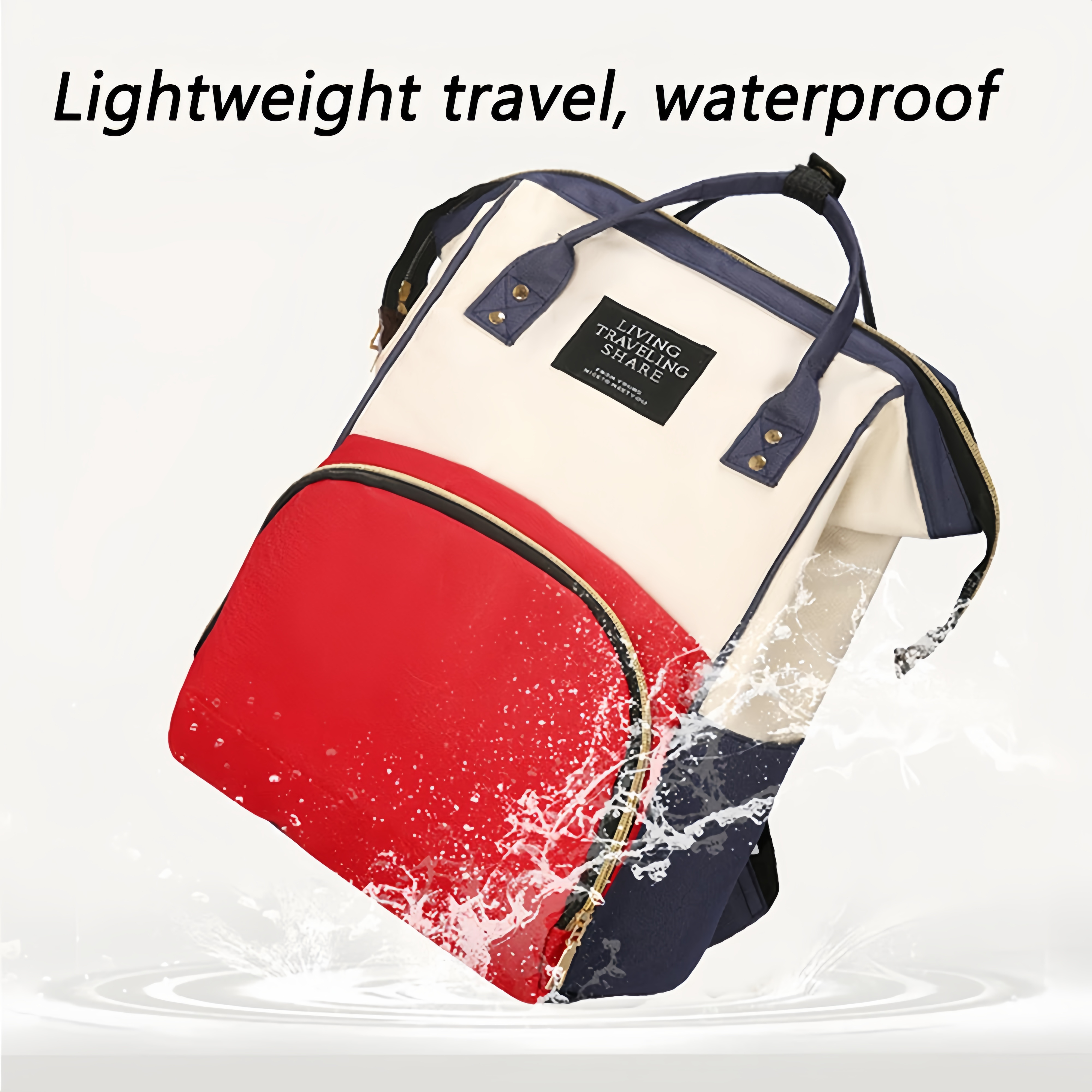 Reismamatas Grote capaciteit Duurzame ritssluiting, multi-pocket gymreisluiertas met veilige riemen