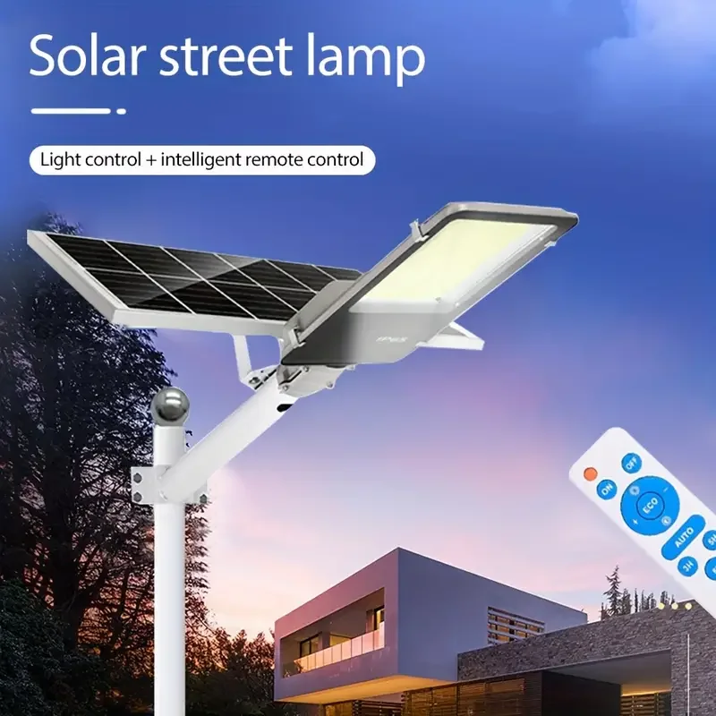 8000mah Solar Street Lights Outdoor Commercial Parking Lot Light Dusk to Dawn Solar Security Flood Lights Solar Lamp