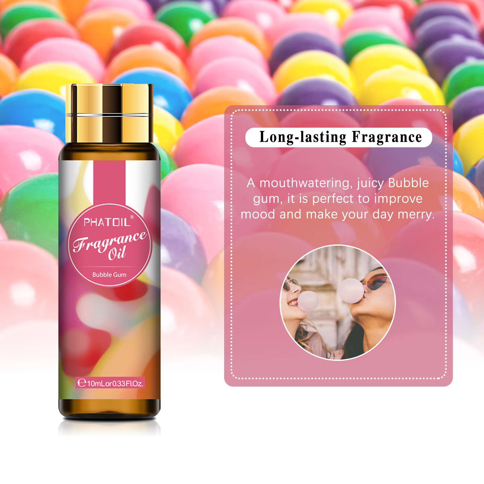 PHATOIL 10ml aceites aromáticos de frutas fresa cereza piña Mango coco uva sandía aceite aromático para fabricación de jabón de velas