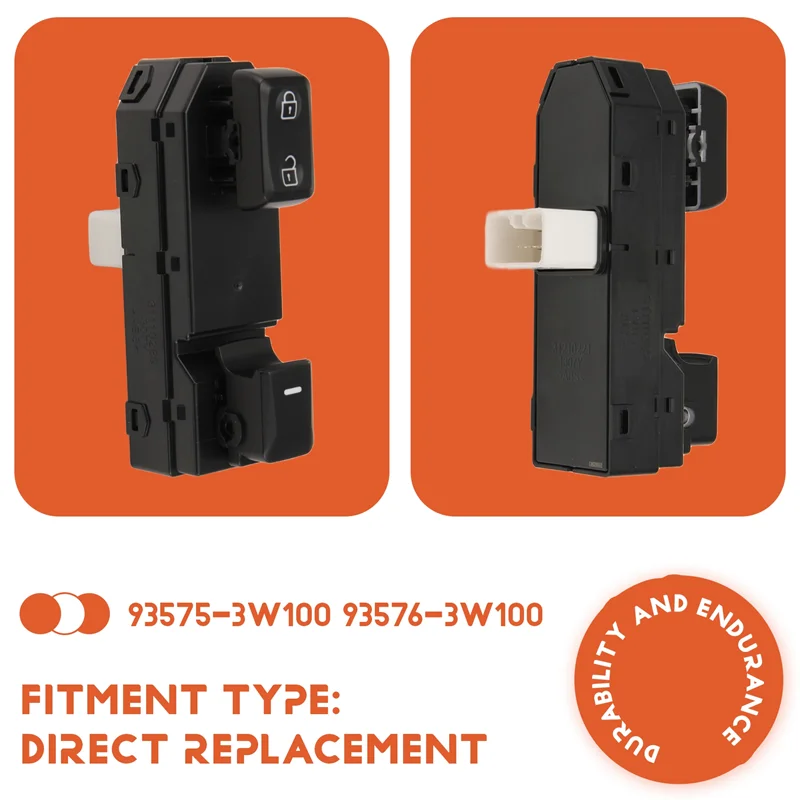 AAAEL-93575-3W100 93576-3W100 bouton de commande de lève-vitre interrupteur de commande de fenêtre électrique