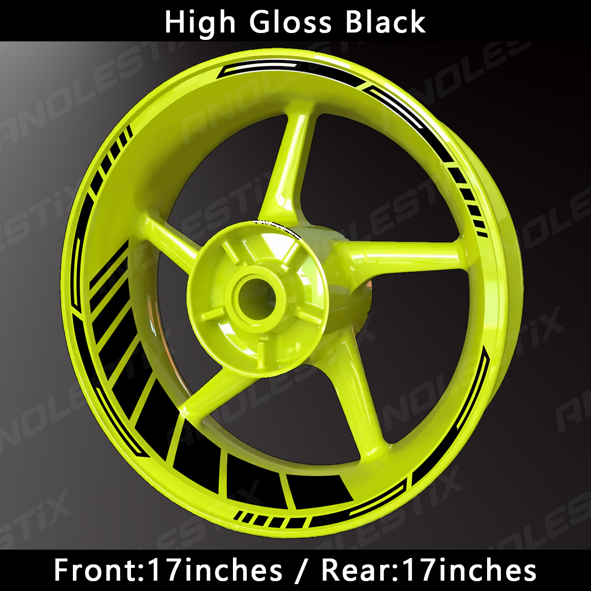 Adesivos refletivos para roda de motocicleta, decalque para aro, 17 polegadas, para yamaha, honda, kawasaki, suzuki, bmw, ktm, husqvarna, triumph