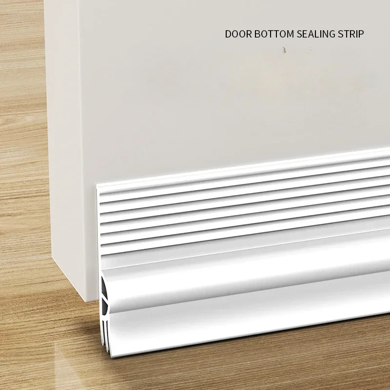 1m Door Bottom Sealing Strip Self-adhesive Sound Insulation Anti-theft Door Waterproof Home Decoration Gap Baffle