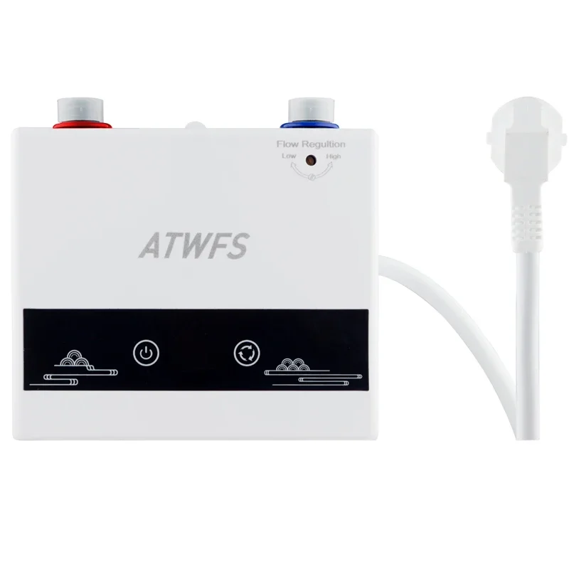 ATWFS 인스턴트 온수기 220V 4600W 욕실 온수 샤워 및 가정용 주방 난방을위한 휴대용 전기 히터