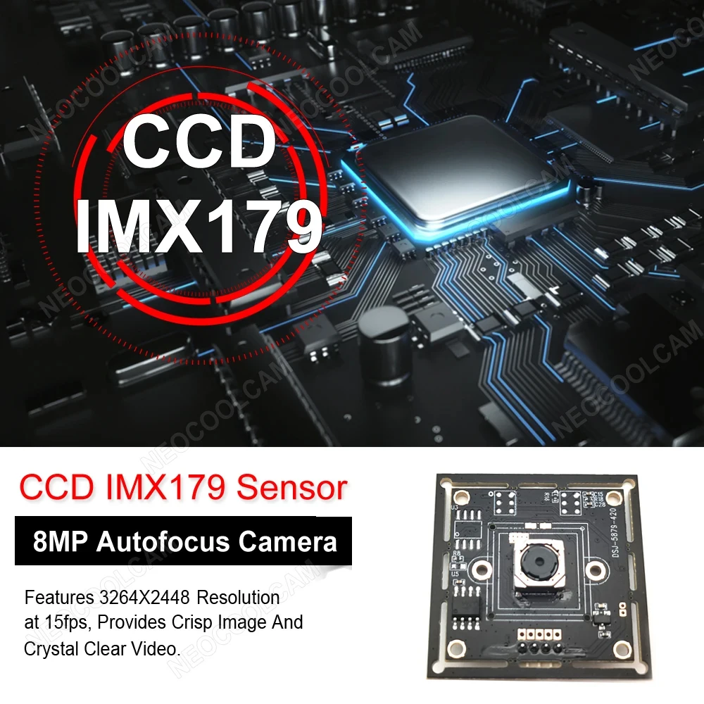 4K 8MP USB модуль камеры с автофокусом CCD IMX179 датчик без искажений объектив UVC OTG Plug and Play для сбора изображений/обучения