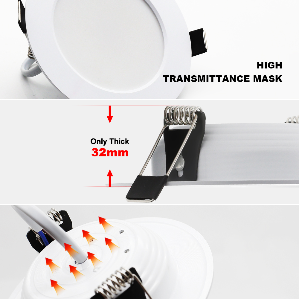 Spot LED Downlight Decke AC 220V 240V 9W 12W 15W 18W 21W Strahler kalt Warm Weiß Runde Einbauleuchte LED Spot Licht Beleuchtung