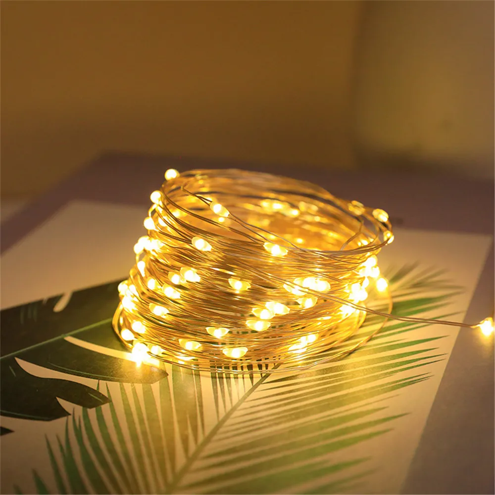 7M/12M/22M/32M LED Solar String Fairy Lights Outdoor Path Garlands Lamp Patio Waterproof Christmas Wedding Garden Street Lights