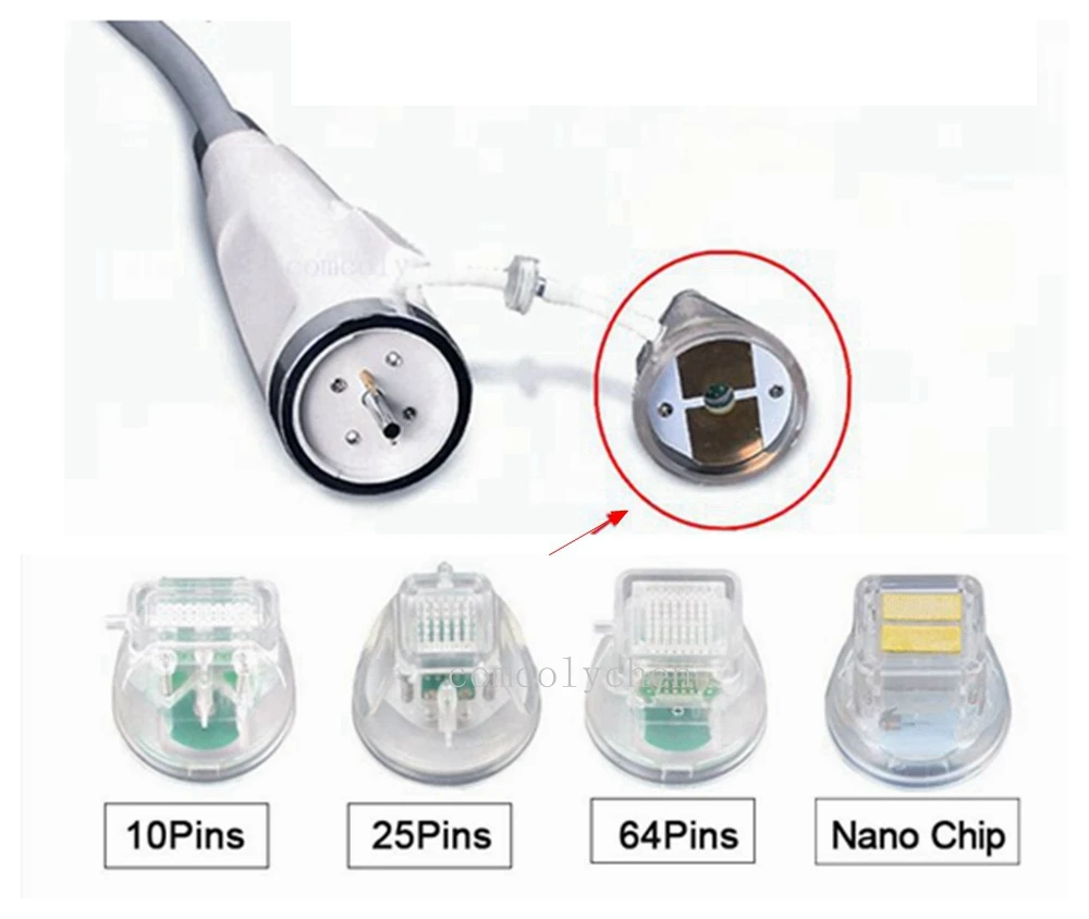 Disposable Insulated Microneedling Fractional RF Cartridge Gold Plated 10/25/64 Pins Nano For Fractional RF Machine Accessory