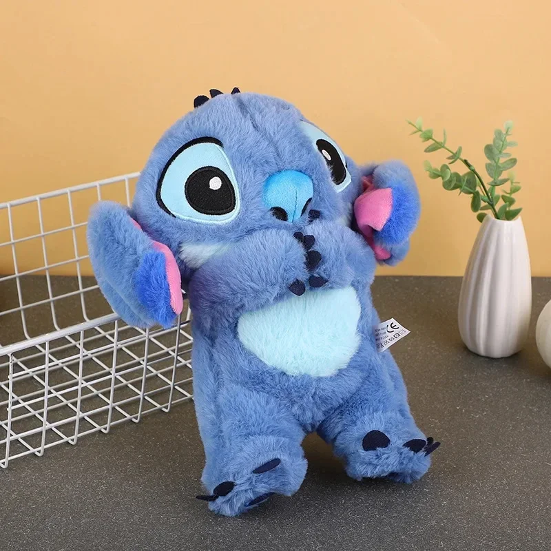 Pink Angel Stitch Plüschpuppe – atmendes Licht und Musik, süßes Anime-Beruhigungsspielzeug für Babys/Kinder, ideales Weihnachts-/Geburtstagsgeschenk