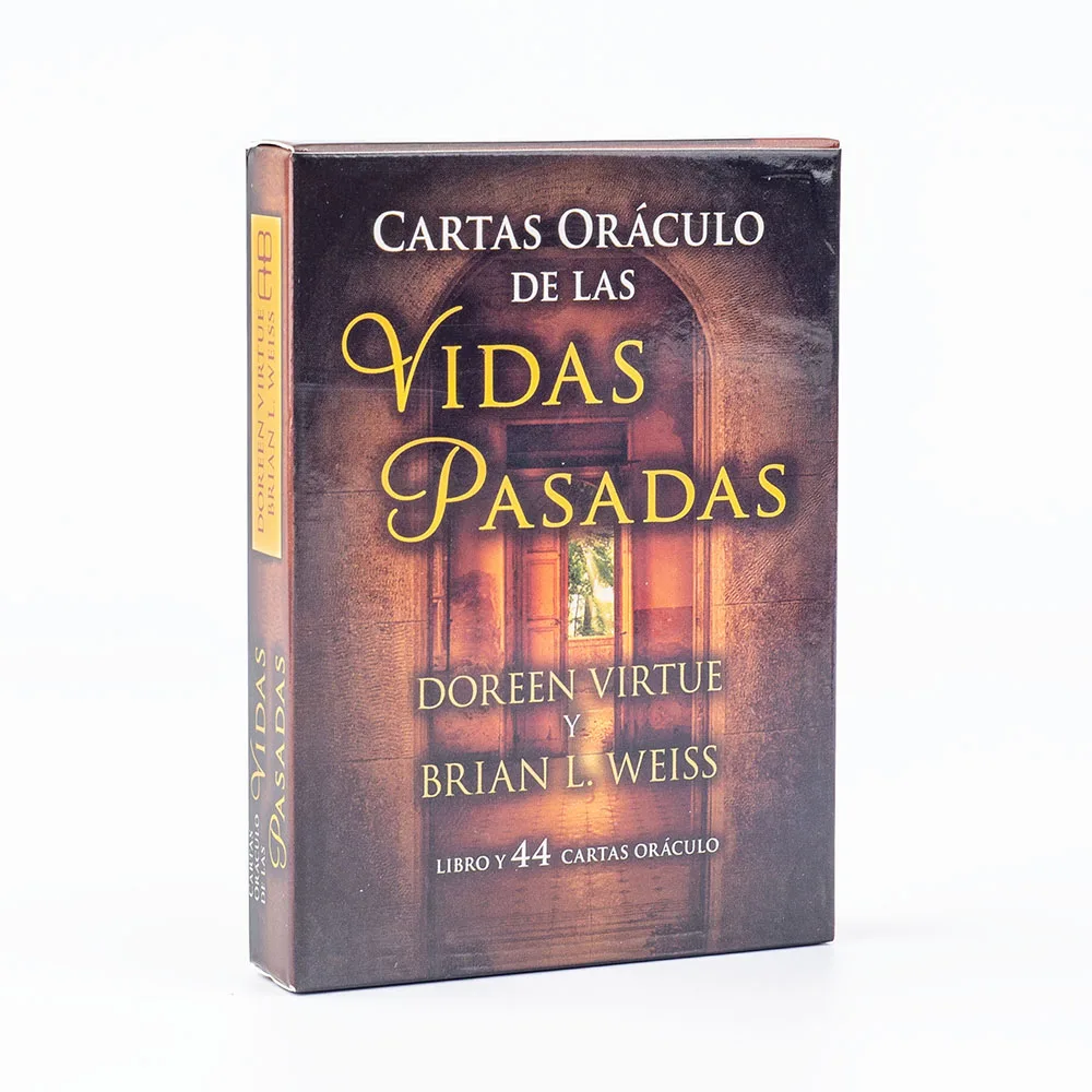 Past Life Oracle Cards A 44-Tarot-Spanische Version Divination Edition FortuneTelling Deck Board Playing Games 10,3 * 7,4 cm
