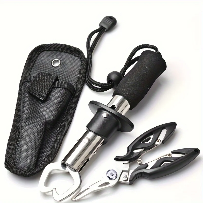 Alicates para señuelos, juego de controlador de peces, hechos de acero inoxidable con calidad confiable, alicates de pesca, pinza de labio de pescado o escamas de pescado C