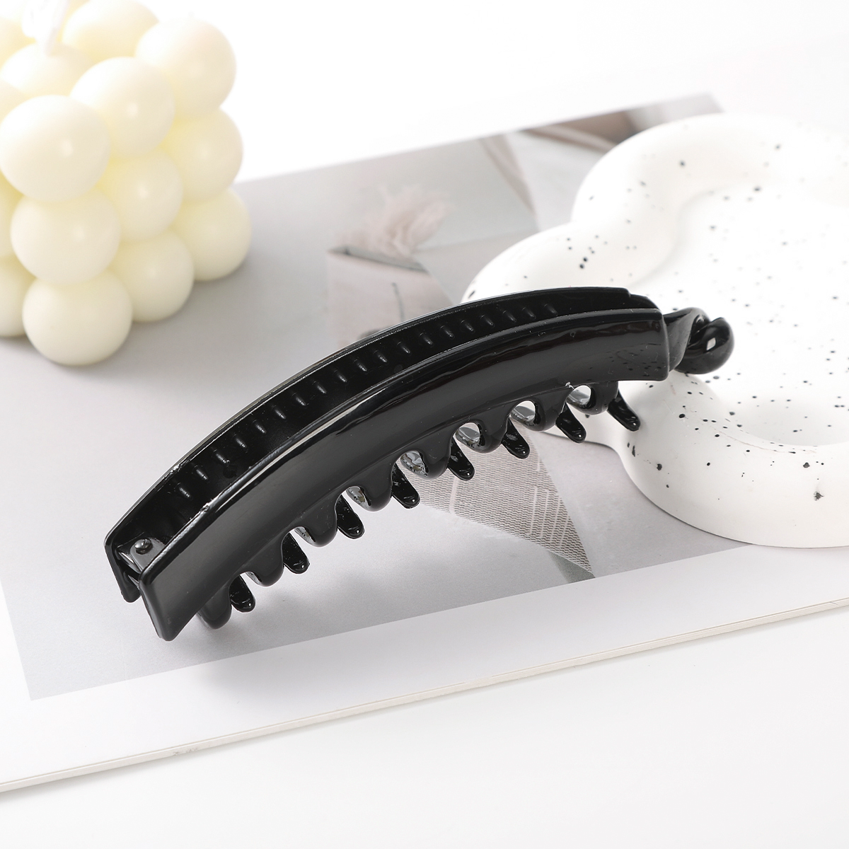Pinzas para el cabello AWAYTR, Clip de plátano de Color sólido, accesorios para el cabello para mujer, pasadores de cola de caballo a la moda, pinzas para el cabello, horquillas